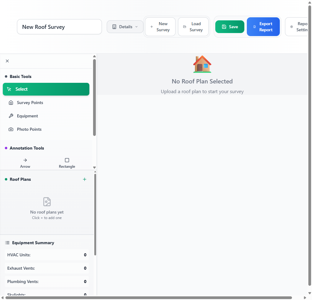 RoofLedger interface preview